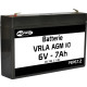 Batterie plomb étanche 6V 7.2Ah VRLA AGM flamme retardante