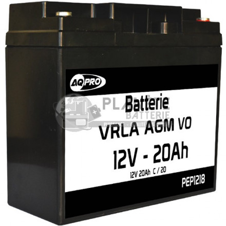 Batterie plomb étanche 12V 18Ah VRLA AGM flamme retardante