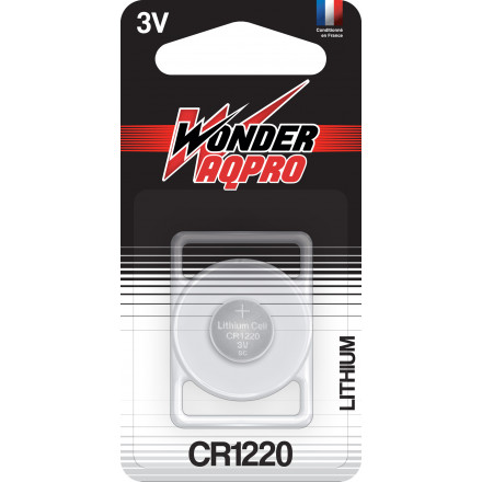 Pile CR1220 - 3V - WONDER AQPRO