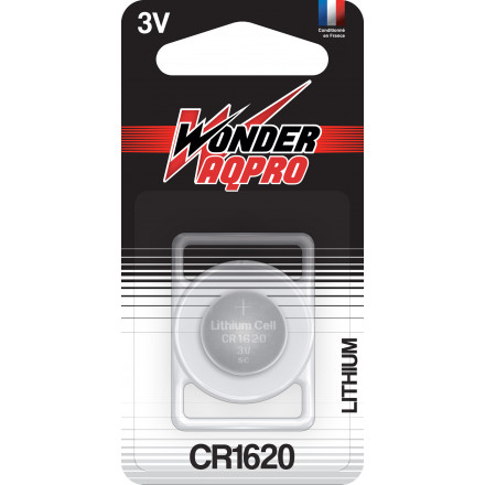 Pile CR1620 - 3V - WONDER AQPRO