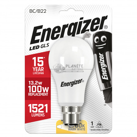 Ampoule LED Standard B22 1521lm 13.2W/100W Energizer BL1