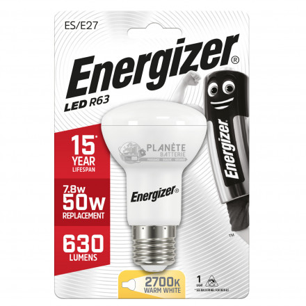 Ampoule LED Réflecteur R63 E27 630lm 7.8W/50W Energizer BL1