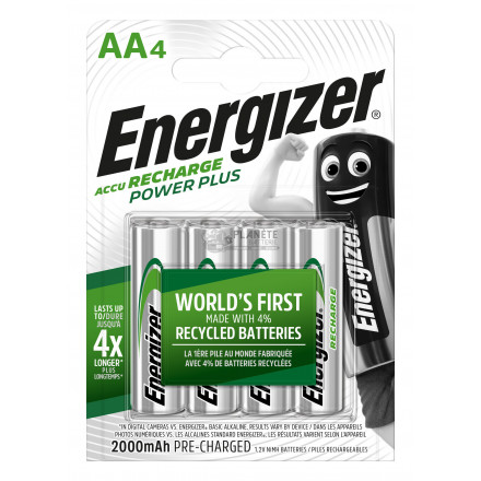 4 PILES RECHARGEABLES AA - NIMH - 2000MAH - ENERGIZER